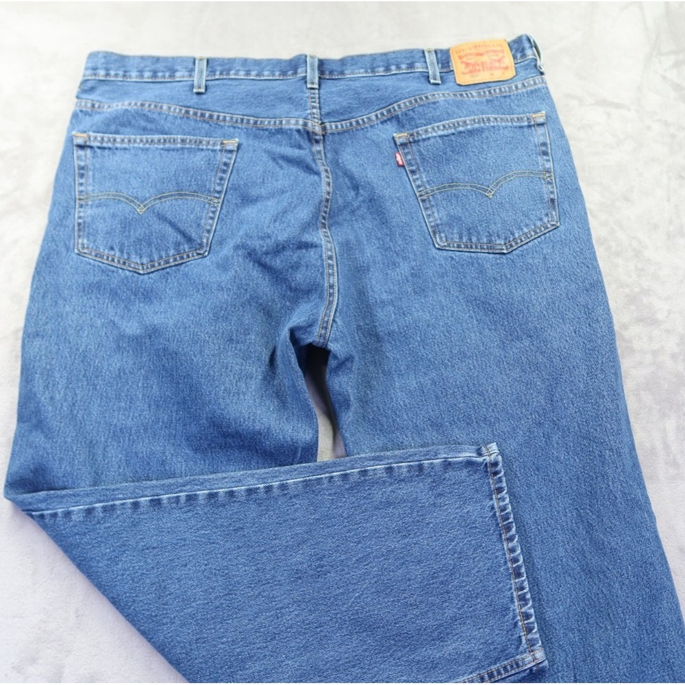 Levis 550 Mens Relaxed Fit Tapered Leg Blue Denim‎ Jeans Medium Wash 46x31